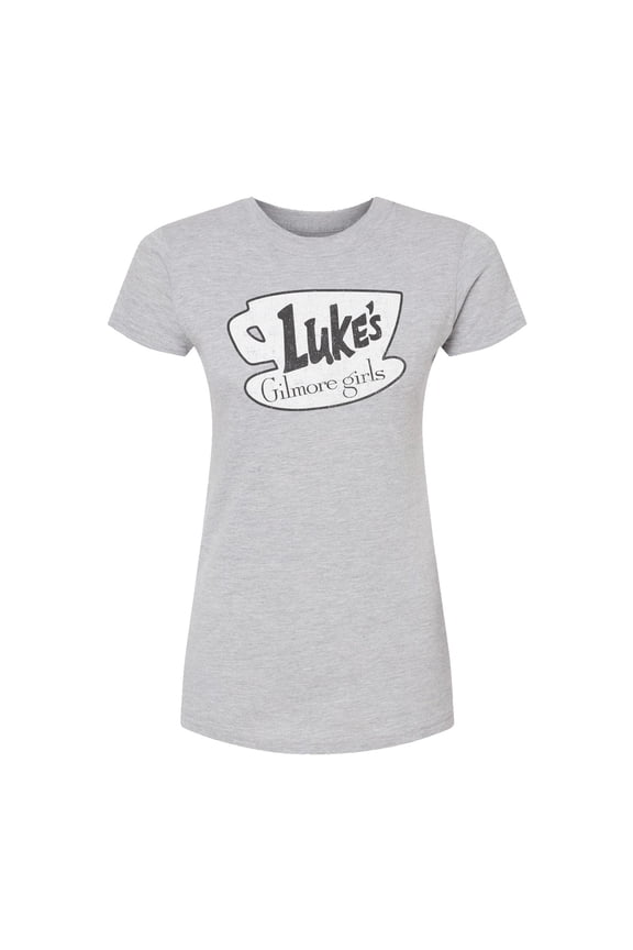 - Lukes Coffee - Juniors Fitted Short Sleeve Graphic T-Shirt