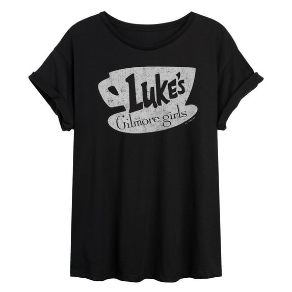Gilmore Girls - Lukes Coffee - Women's Oversized Graphic T-Shirt