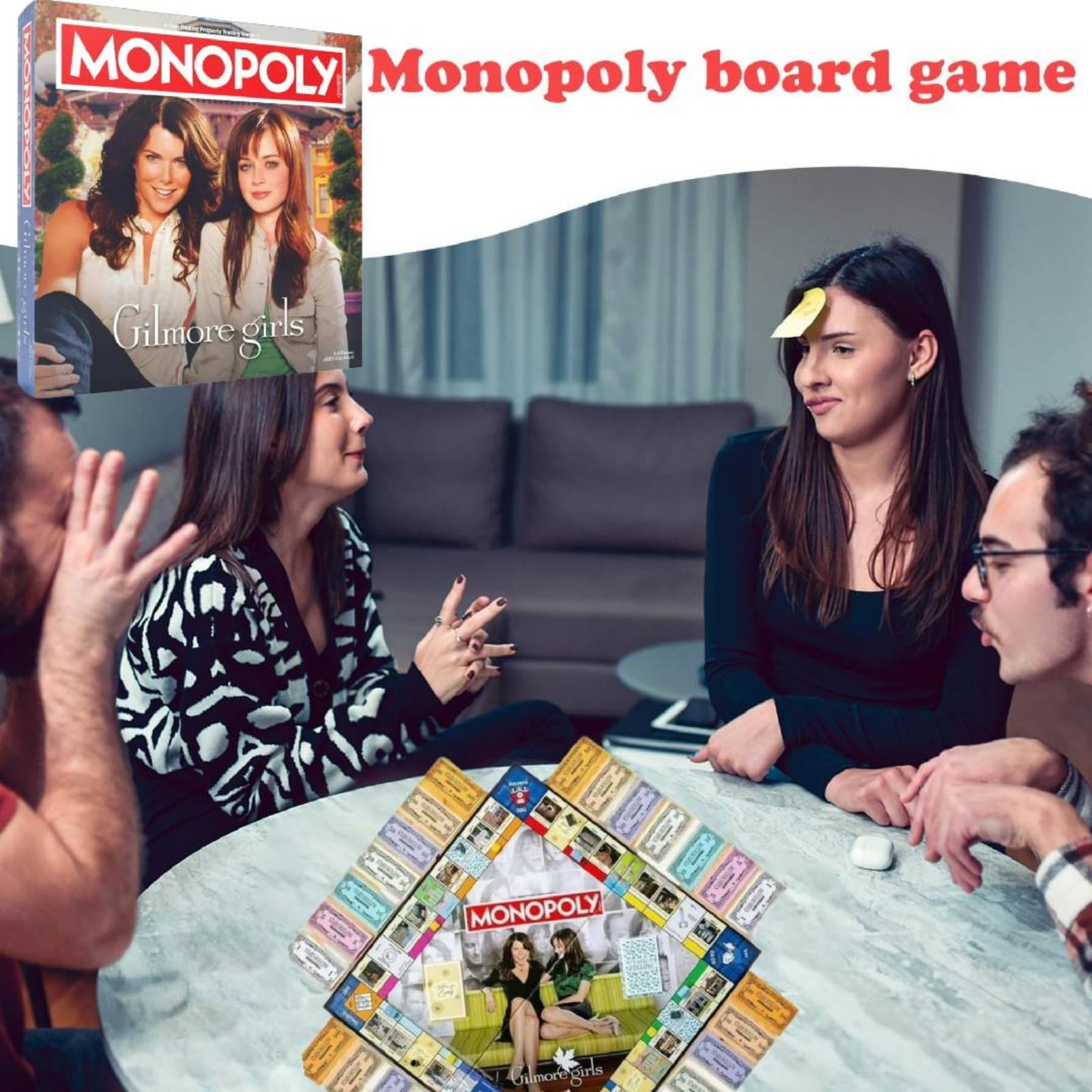 Gilmore Girls Monopoly Board Game 1Pack  Trade Stars Hollow Locations 6 Collectible Tokens Official TV Show Merch Ages 8+