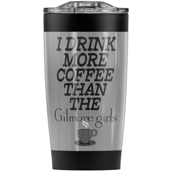 Gilmore Girls More Coffee Stainless Steel Tumbler 20 oz Coffee Travel Mug/Cup, Vacuum Insulated & Double Wall with Leakproof Sliding Lid | Great for Hot Drinks and Cold Beverages