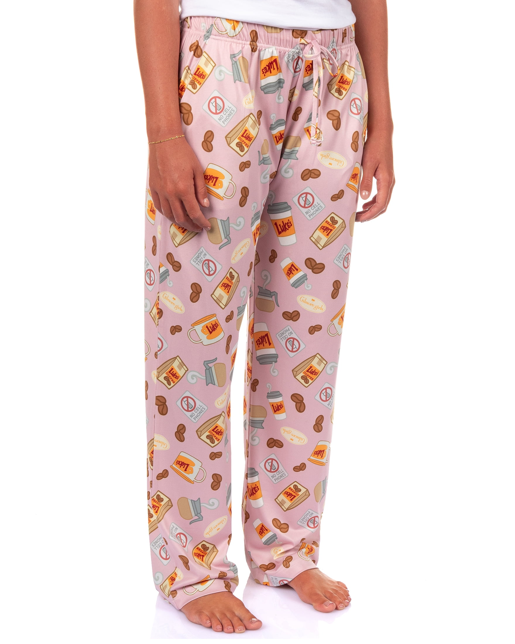 Gilmore Girls Pajama Pants Women's Luke's Coffee Themed Adult Lounge Sleep Bottoms