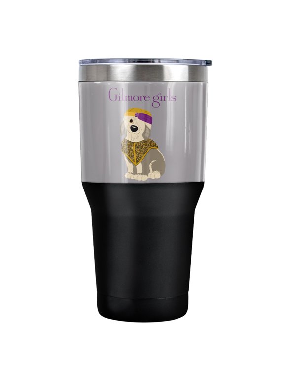 Gilmore Girls Paul Anka Doggy Swami Stainless Steel Tumbler 30 oz Coffee Travel Cup, Vacuum Insulated & Double Wall with Leakproof Sliding Lid