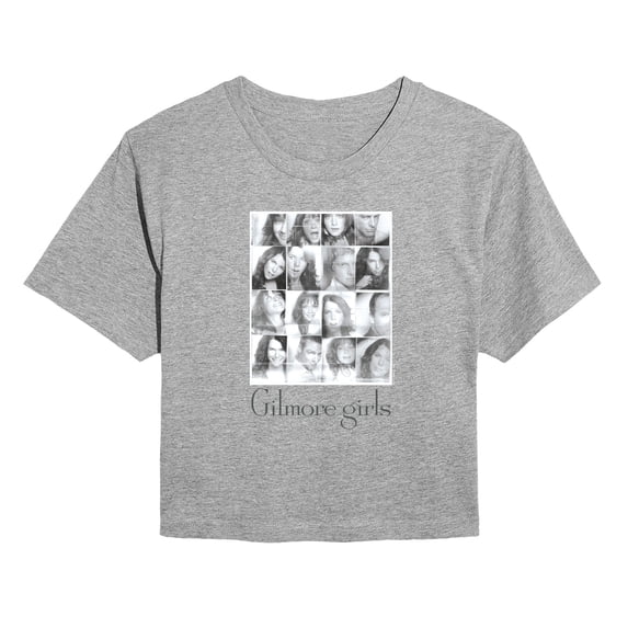 Gilmore Girls - Photobooth - Juniors Cropped Short Sleeve Graphic T-Shirt
