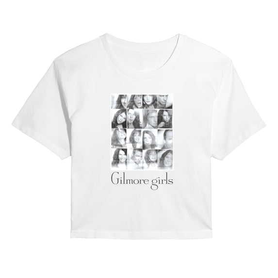 Gilmore Girls - Photobooth - Juniors Cropped Short Sleeve Graphic T-Shirt
