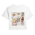 thumbnail image 1 of Gilmore Girls - Stamp Collage - Juniors Cropped Graphic T-Shirt, 1 of 5