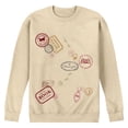 thumbnail image 1 of Gilmore Girls - Stamps Graphic Fleece Sweatshirt, 1 of 3