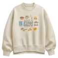 thumbnail image 1 of Gilmore Girls - Stars Hollow Grid Oversized Fleece Crew Sweatshirt, 1 of 4