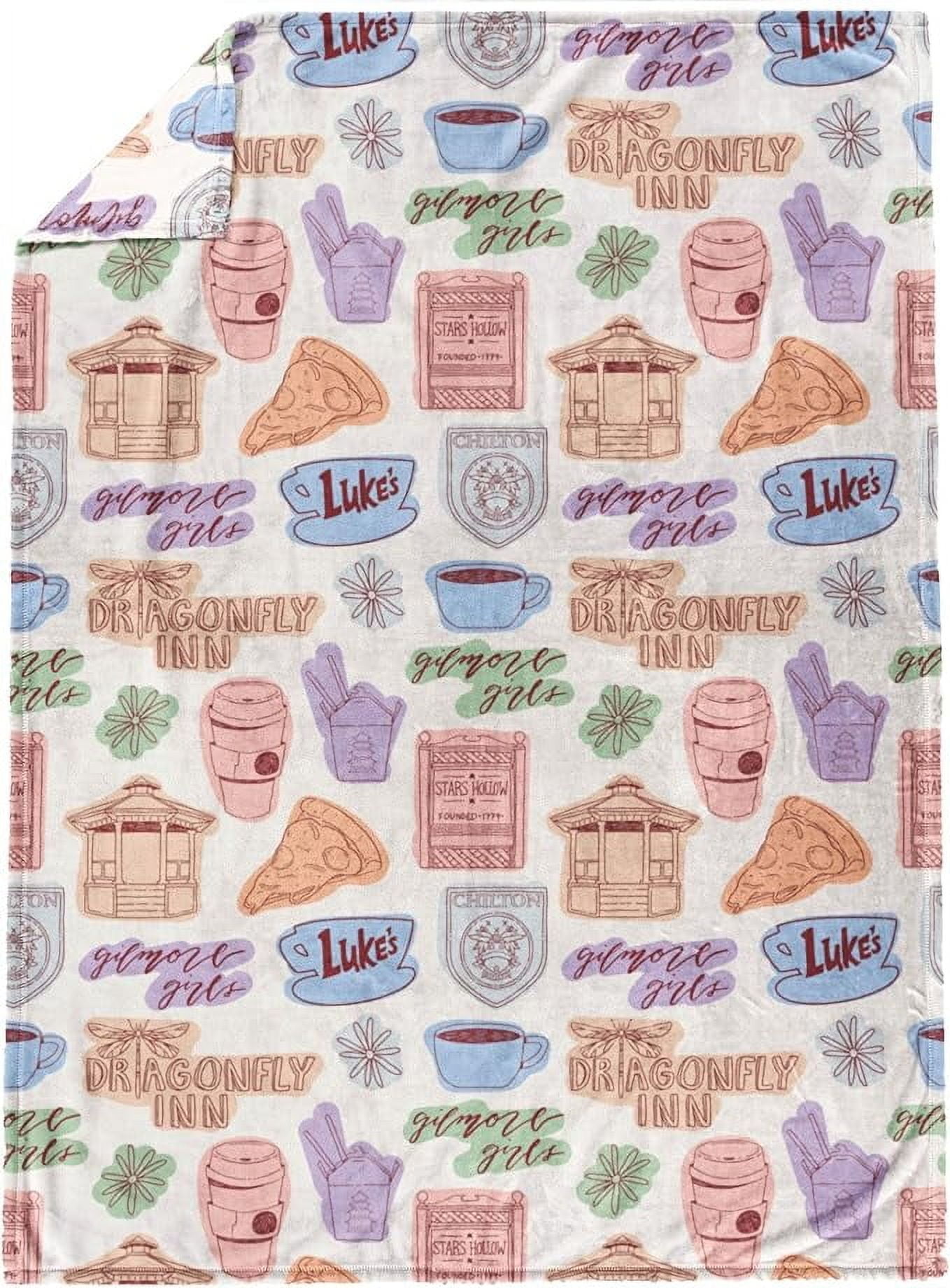 Gilmore Girls Stars Hollow Icons Silk Touch Throw Blanket - 50x70 Soft Cozy TV Shows Beddings