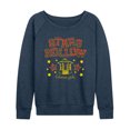 thumbnail image 1 of Gilmore Girls - Stars Hollow Plaid Lightweight French Terry Wide Neck Long Sleeve Graphic Shirt, 1 of 5