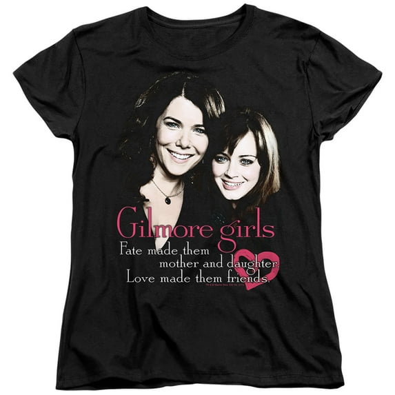 Gilmore Girls Title Women's T Shirt (Large) Black