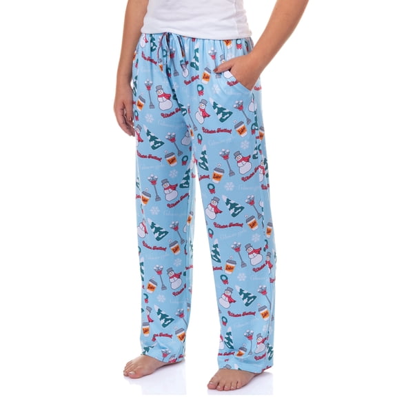 Gilmore Girls Women's Pajama Pants Winter Festival Holiday All-Over Print Lounge Sleep PJ Bottoms