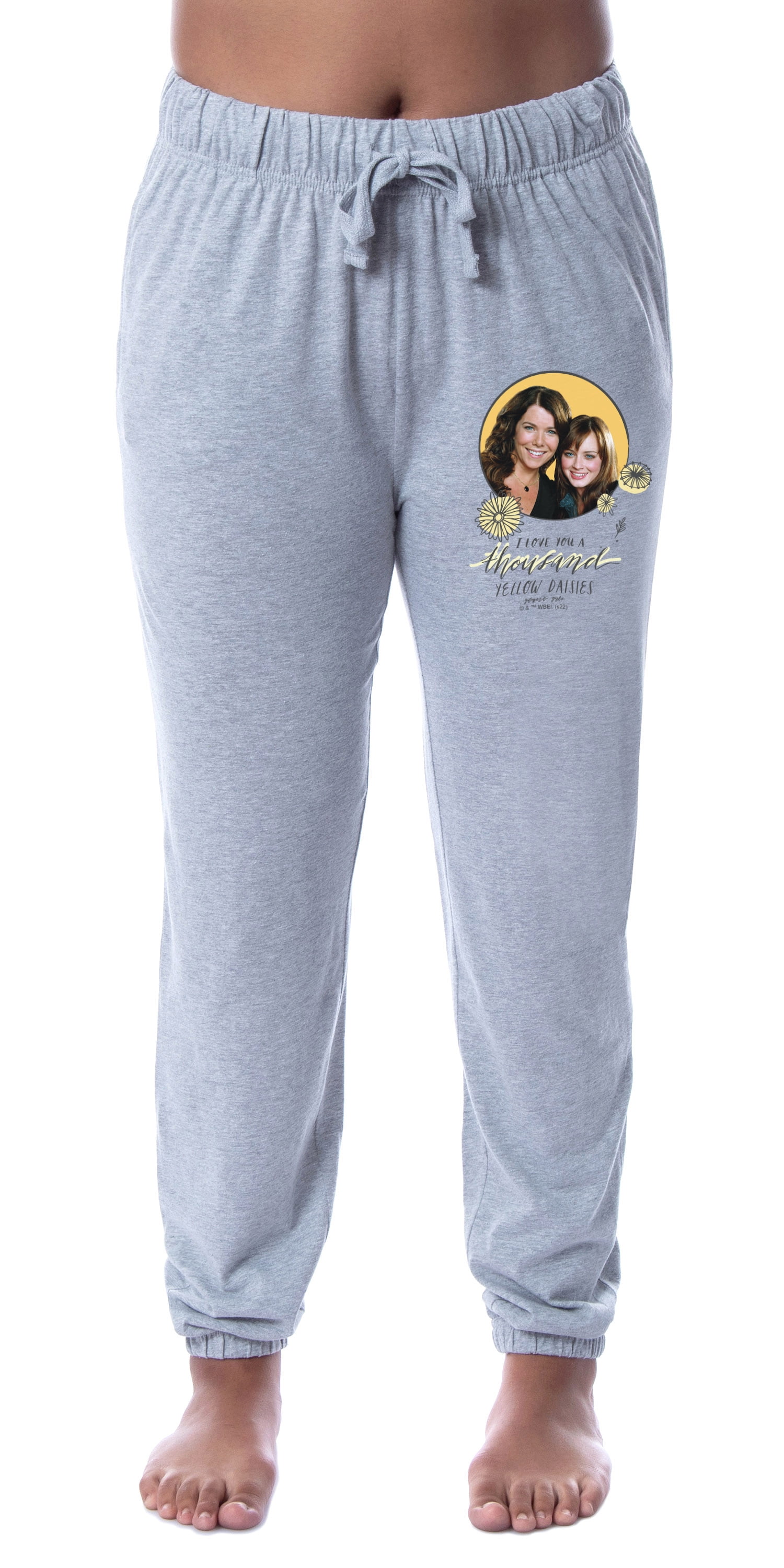 Gilmore Girls Womens Yellow Daisies Rory Lorelai Sleep Jogger