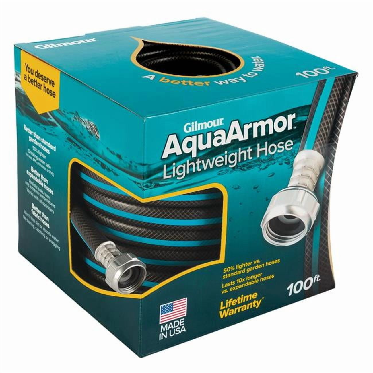 1 Pc, Gilmour Aquaarmor 1/2 In. D X 100 Ft. L Expandable Lightweight Garden Hose