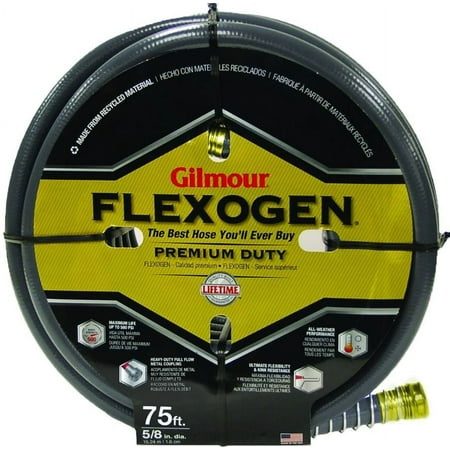 Gilmour 10058050 8-ply Flexogen Hose 5/8-Inch by 75-Foot, Gray
