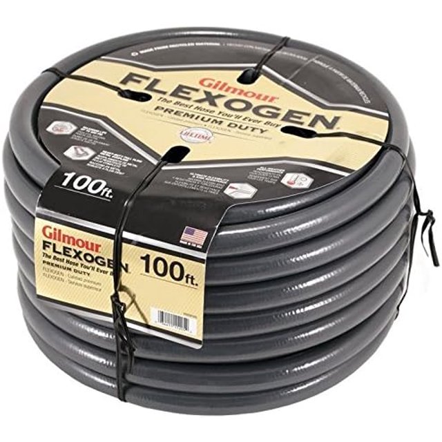 Gilmour 1034100 Flexogen Garden Hose 3/4" x 100', Assorted Colors