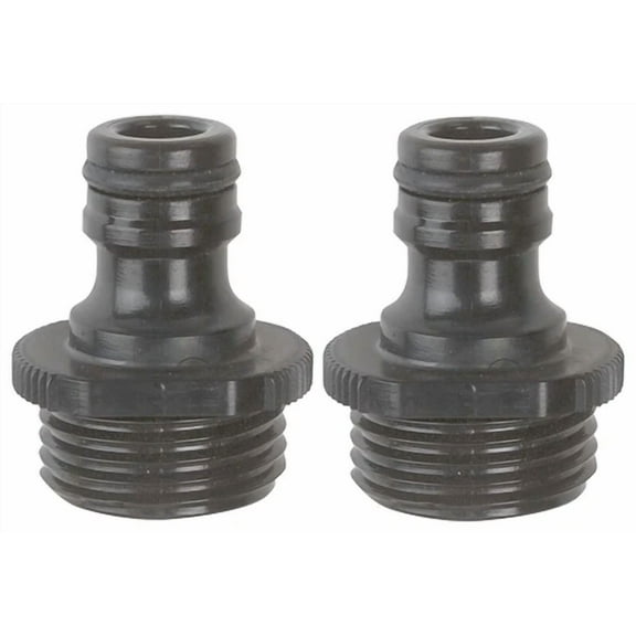 Gilmour 29Qm Quick Hose Coupler, Male, Plastic, Set Of 2
