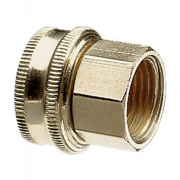 Gilmour 1/2 in. Brass Threaded Double Female Hose Connector Gilmour 1/2 in. Brass Threaded Double Female Hose Connector