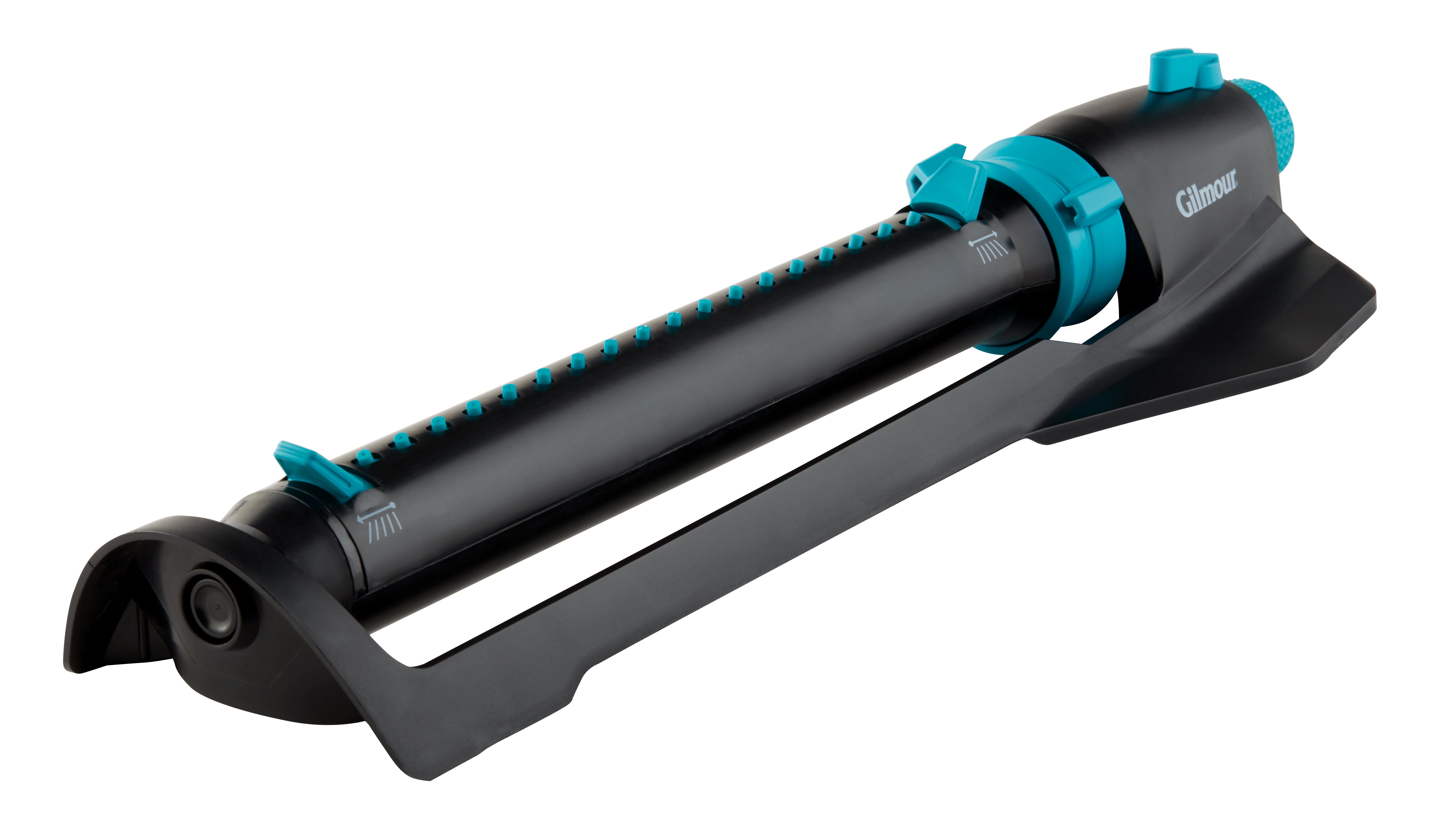 Gilmour 4000 Sq Ft Medium Duty Rectangular Sprinkler with Straight Plastic Tube with Plastic Base with Width Control with On/Off