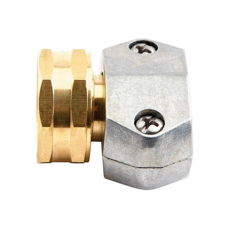 Gilmour 5/8 & 3/4 in. Brass/Zinc Threaded Female Clamp Coupling Gilmour 5/8 & 3/4 in. Brass/Zinc Threaded Female Clamp Coupling