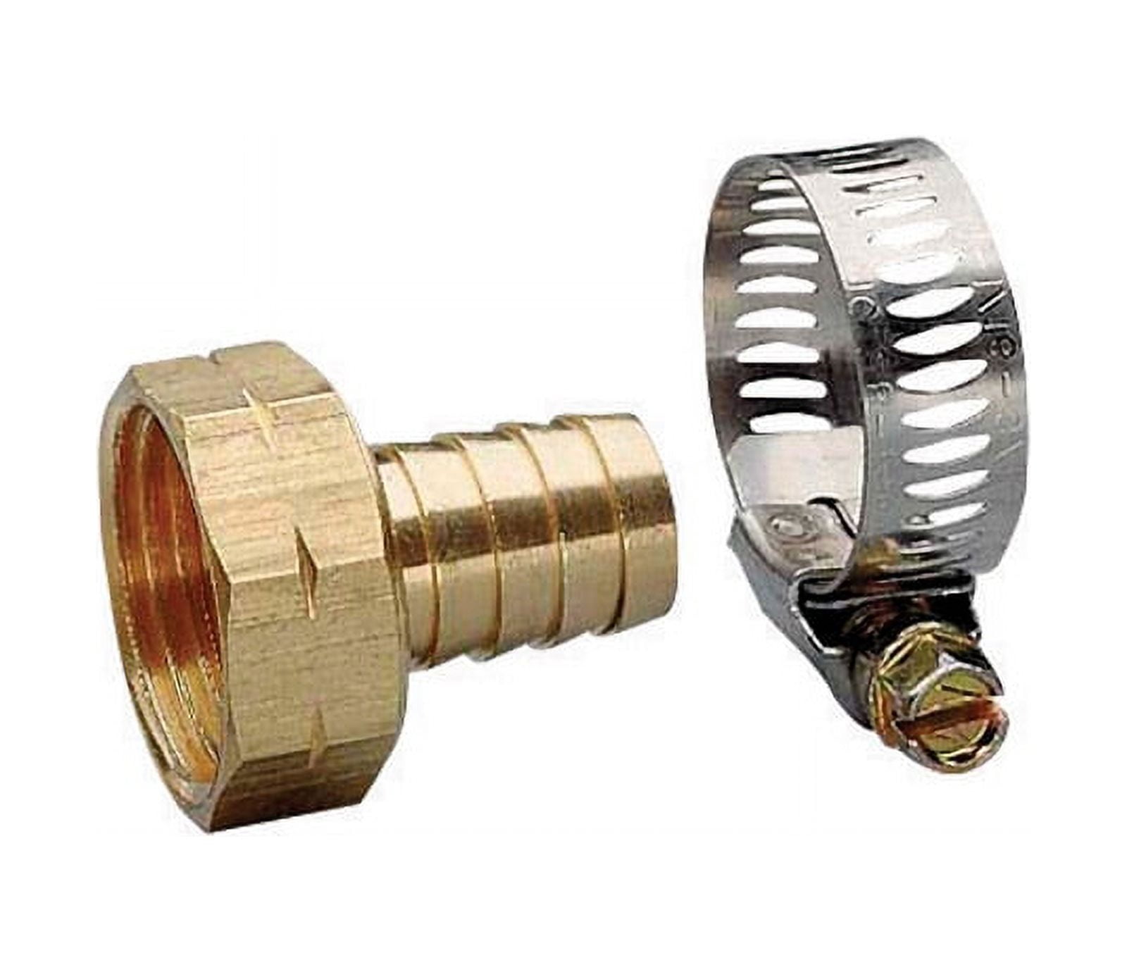 Gilmour 5/8 in. Brass Threaded Female Reusable Hose Repair Fitting