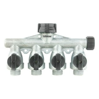 Gilmour 5/8 in. Metal Threaded Male 4-Way Shut-off Valve Gilmour 5/8 in. Metal Threaded Male 4-Way Shut-off Valve