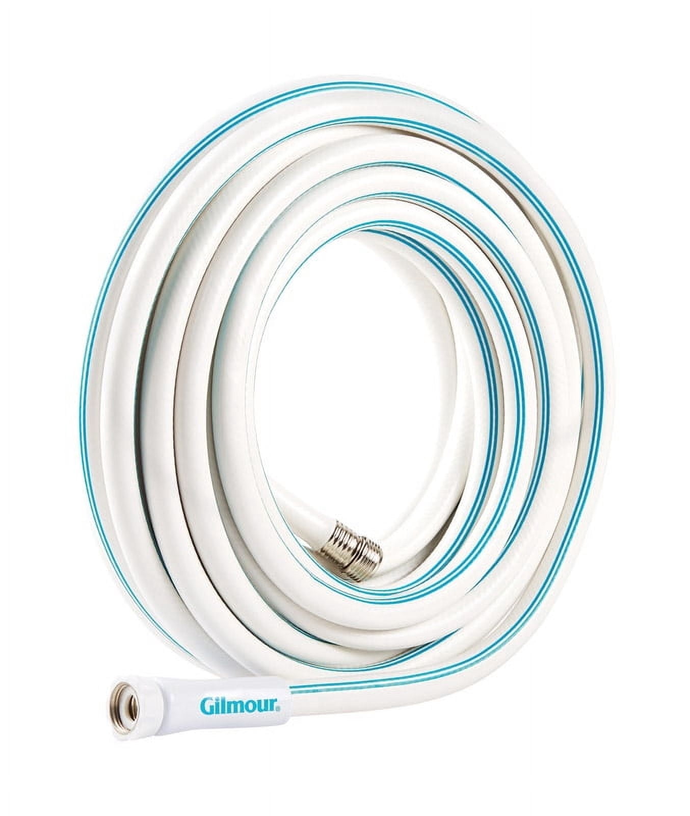 Gilmour 5/8" x 25' Drinking Water Safe Marine Water Hose, White
