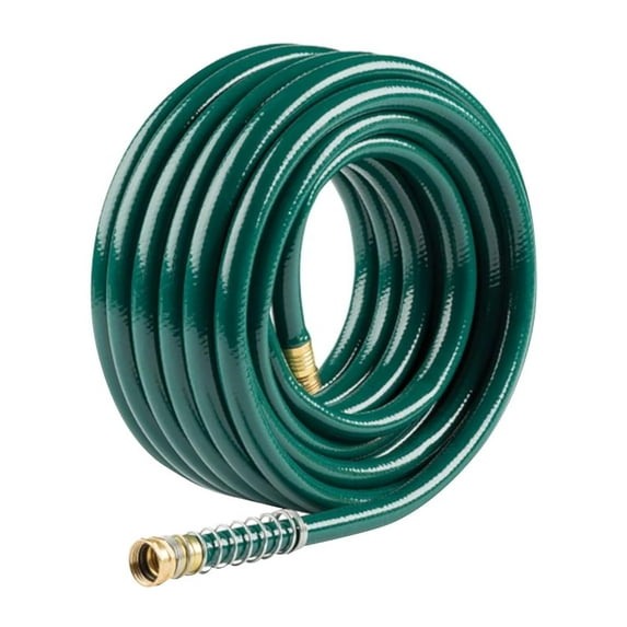 Gilmour Flexogen 100ft Heavy Duty Garden Hose, 5/8" All-Weather Water Hose with Crush-Resistant Brass Fittings, 500 PSI Burst Strength, Kink & Leak Resistant