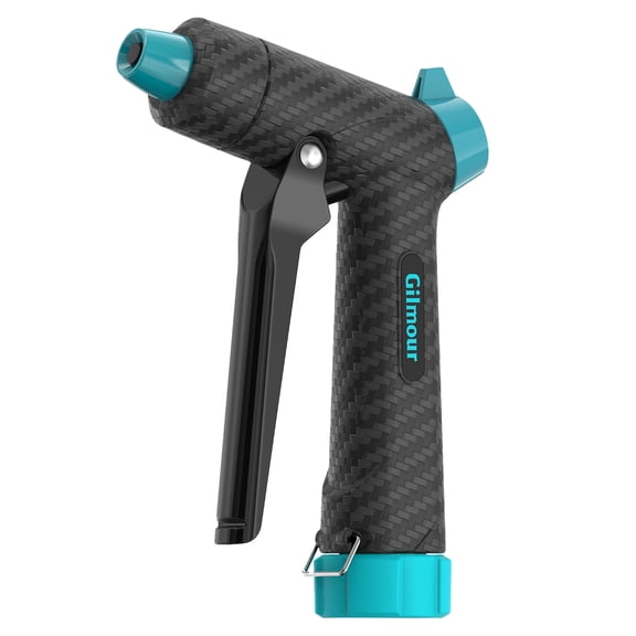 Gilmour Medium Duty Thumb Control 7 Pattern Spray Nozzle, Black