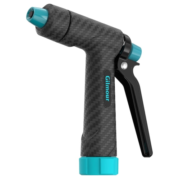 Gilmour Heavy Duty Swivel Connect Adjustable Hose Nozzle, Jet to Mist, Thumb Control, Ergonomic Non-Slip Grip