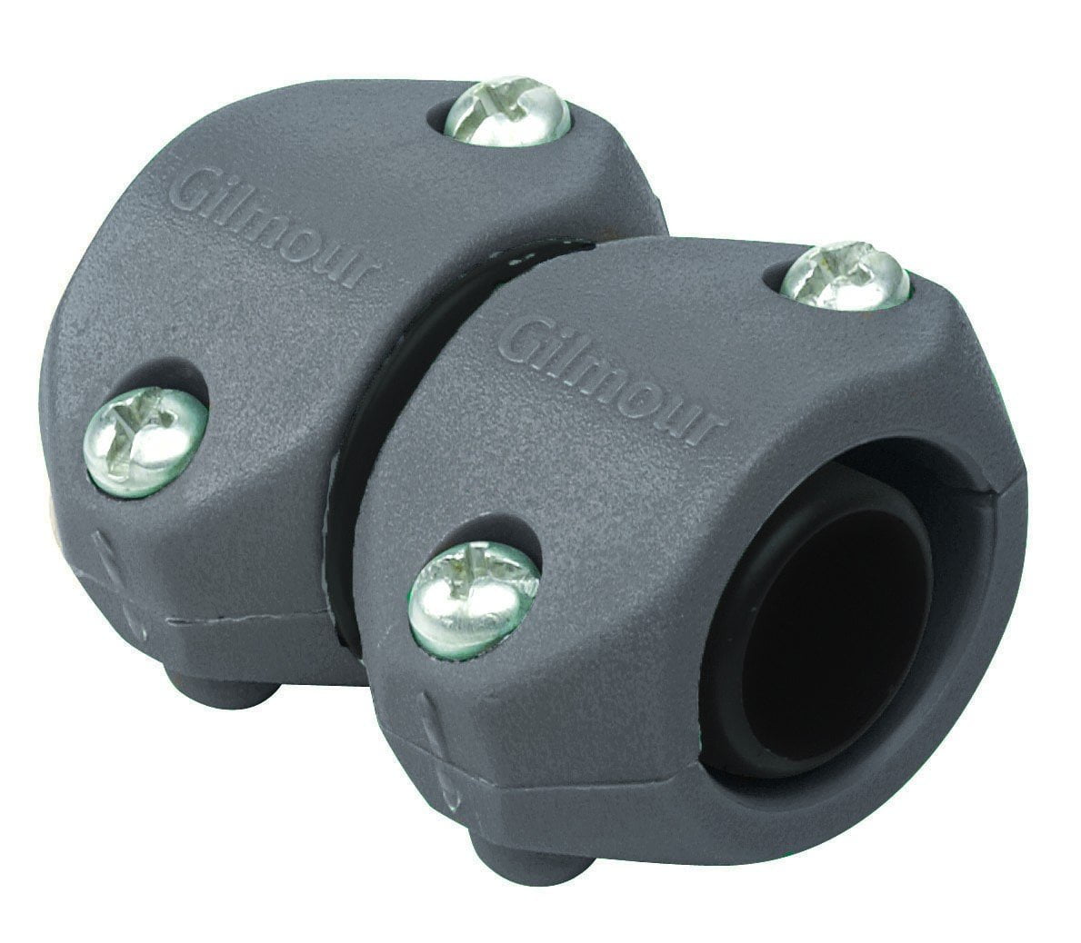 Gilmour Light Duty 5/8 in. x 3/4 in. Plastic Threaded Male/Female Hose Mender Clamp Gilmour Light Duty 5/8 in. x 3/4 in. Plastic Threaded Male/Female Hose Mender Clamp