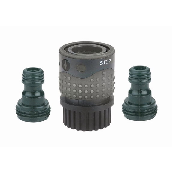 Gilmour Light Duty Plastic Quick Connector Set with Auto Shut-Off