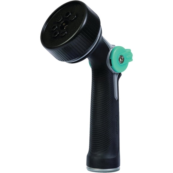 Gilmour Medium Duty Garden Hose Nozzle with 7 Adjustable Spray Patterns, Water Hose Nozzle for Watering Garden or Lawn, Black