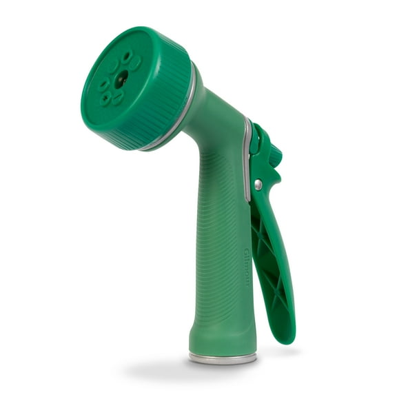 Gilmour Medium Duty Thumb Control 7 Pattern Spray Nozzle, Green