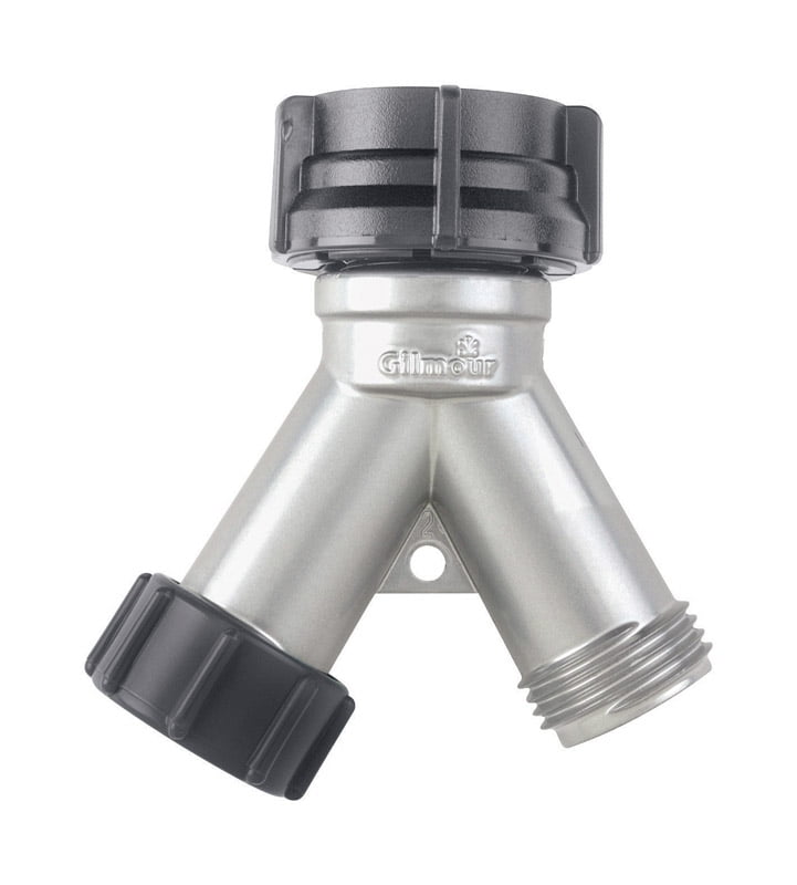 Gilmour Zinc Threaded Double Male Y-Hose Connector Gilmour Zinc Threaded Double Male Y-Hose Connector