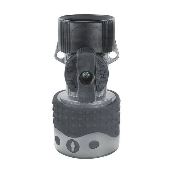 Gilmour Light Duty Plastic Female Quick Connector with Manual Shut-Off