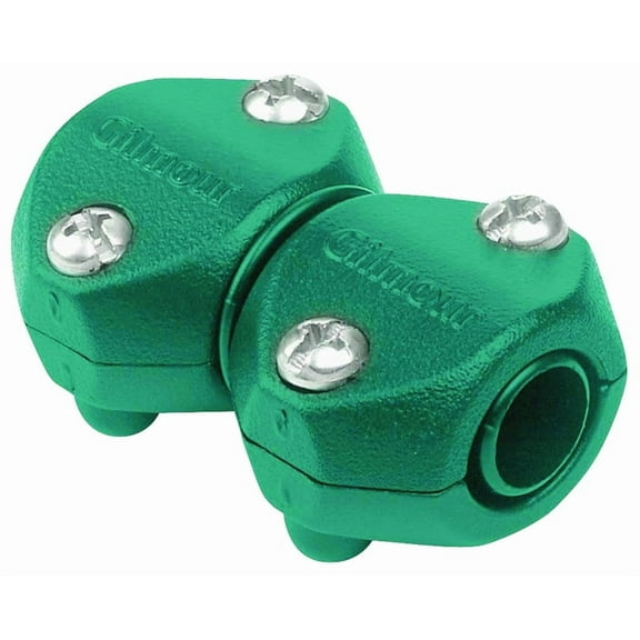 Gilmour Light Duty Clamp Repair Poly Hose Mender Black 1/2 In