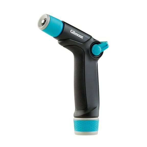 Gilmour Swivel Connect Adjustable Metal Cleaning Nozzle, Black/Teal