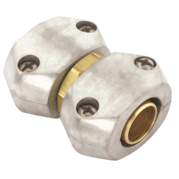 Gilmour 801124-1001 Heavy-Duty Clamp Hose Mender, 5/8 x 3/4 in, Male, Zinc