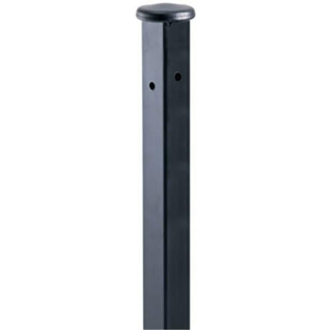 Gilpin, Wrought Iron Railing Support Post, 1-1/4 in. x 36 in., Black ...