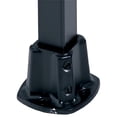 thumbnail image 1 of Gilpin Floor Post Flange - Aluminum, Durable - 1.25 in, Black, 1 of 2