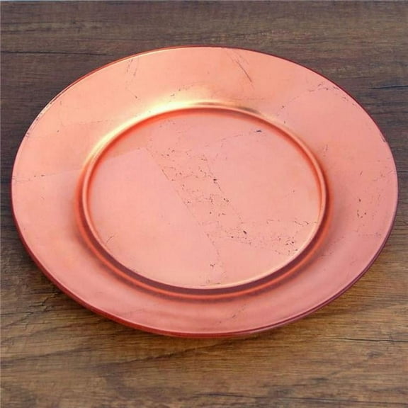 Gilt Premiere Dinner Plates, Rose Gold - Set of 4