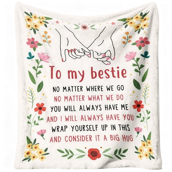 Giltglimmer Friendship Gifts for Women, Best Friend Birthday Presents for Women, Best Friend Blanket Gift, Throw Blanket for My Bestie for Christmas