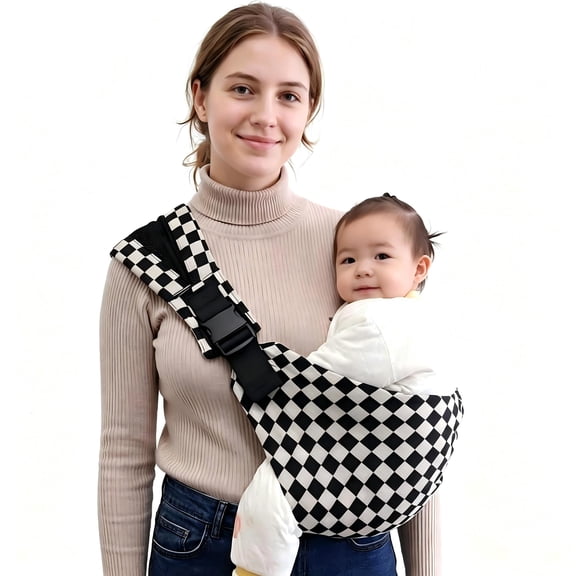 Gilysido adjustable hands-free baby sling carrier, ergonomically designed, suitable for newborns to toddlers aged 0-4, Grey