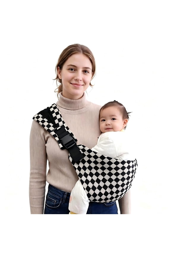 adjustable hands-free baby sling carrier, ergonomically designed, suitable for newborns to toddlers aged 0-4, Grey