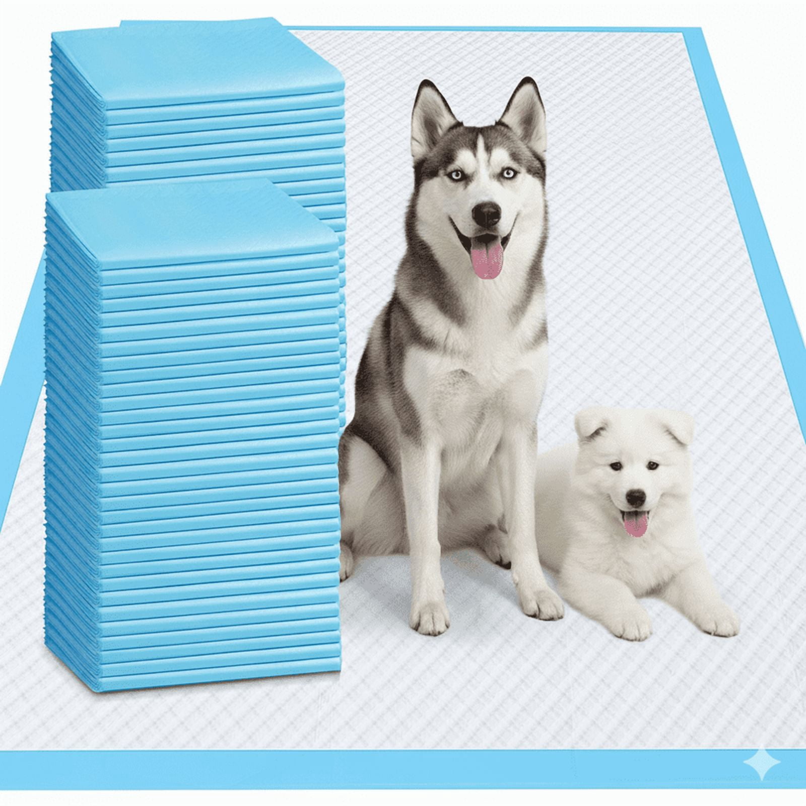 Gimars 36 x 36in Dog Pee Pads with Charcoal Odor Control, 9-Layer Absorbent, Leak Proof, 30 Count