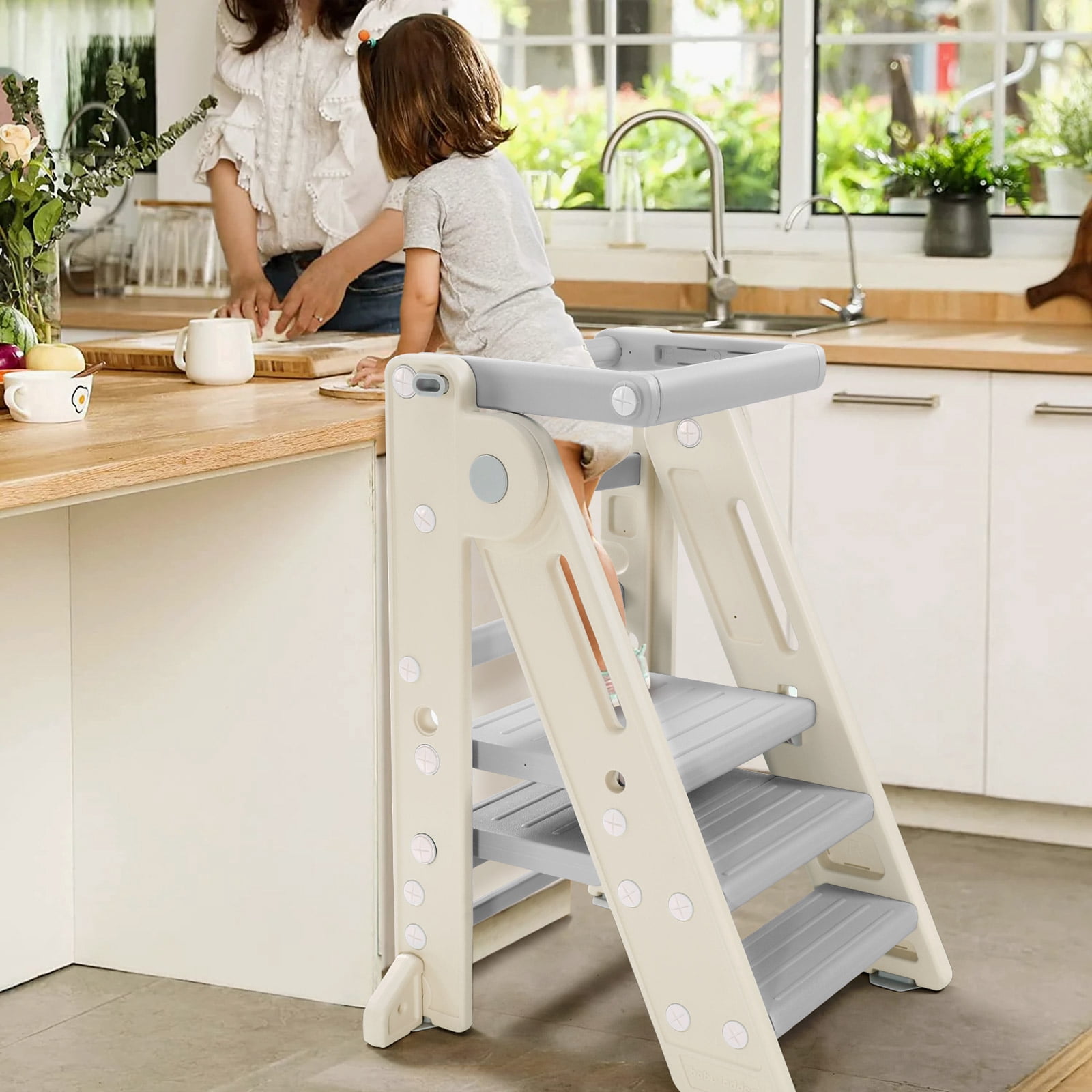 Cooking Stage Step Stool : Kids Cooking Set and Folding Step Stool – YXCKKF