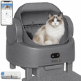 Gimars Self Cleaning Cat Litter Box, Open-Top, Large Capacity, Safety ...