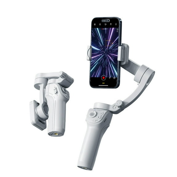 Gimbal Stabilizer for Smartphones, 3-Axis Phone Gimbal, Intelligent Gimbals with Face/Object Tracking, Portable and Foldable, Vlogging Stabilizer for Android and iPhone 15 14 13 12, YouTube Tk