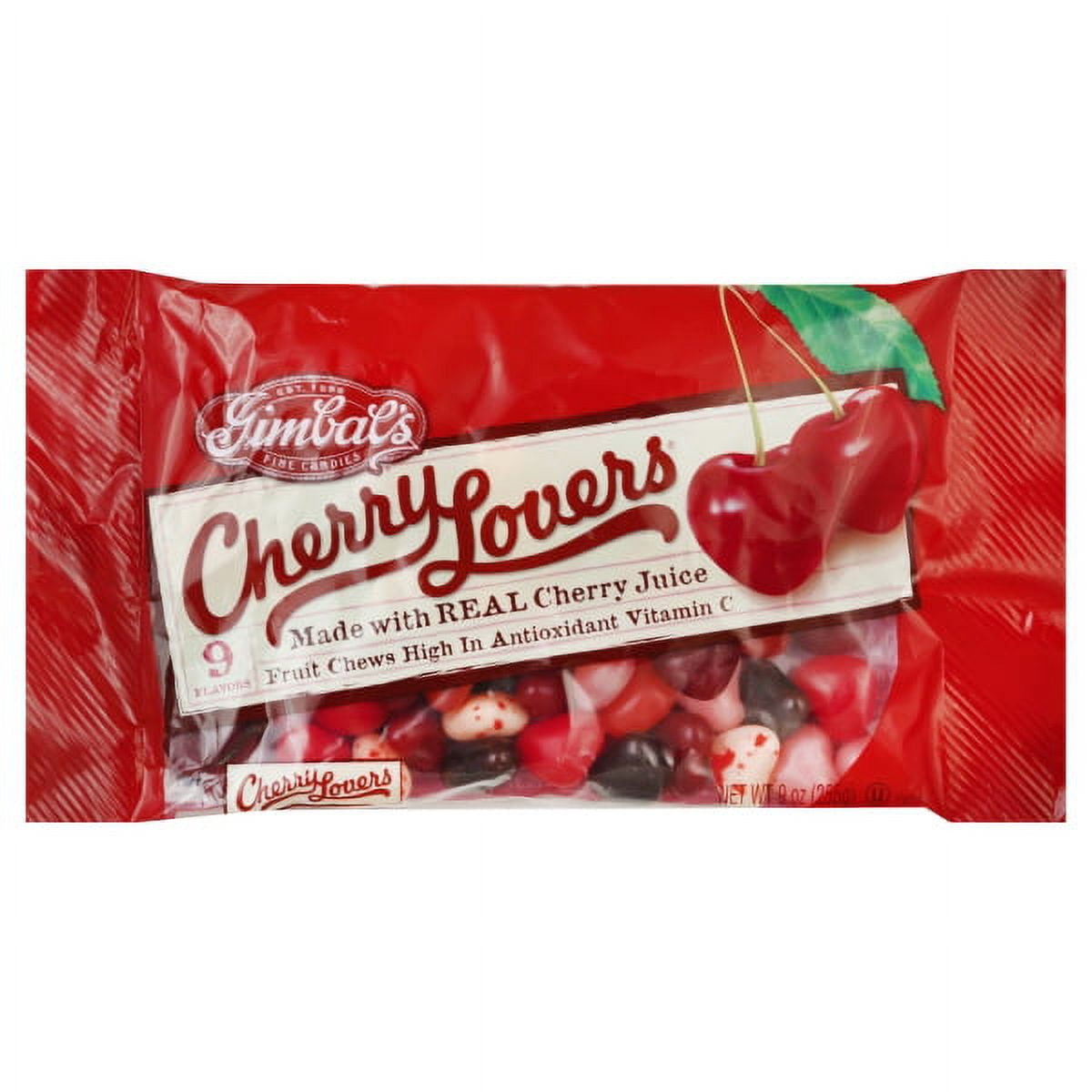 Gimbal's Cherry Lovers Chewy Candy, 9 Oz.