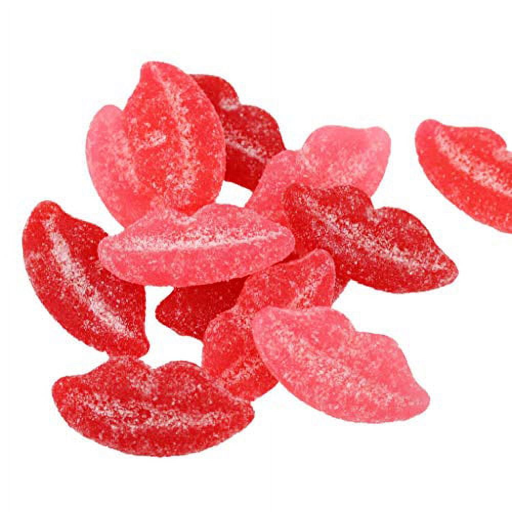Gimbal's Fine Candies Sour Puckerup Gummy Lips, 1 Lb